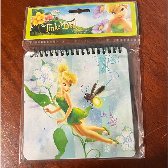 Disney Tinkerbell Fairies Mini Spiral Notebook 2009 New Sealed - Picture 16 of 16